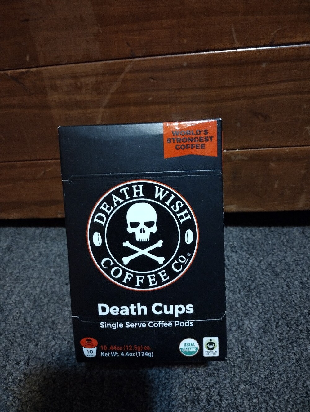 Death Wish Coffee Co. Death Cups Single Serve Coffee Pods 10 Pack